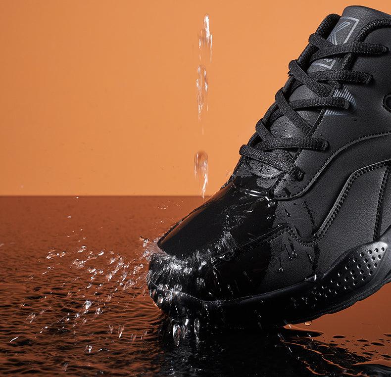 Winter Men's Thick Fur Warm Ankle Shoes Waterproof Men's Trend Casual Sneakers No-slip Shoes Men Footwear Low-Top Sneakers Non-Slip Wear-Resistant For Outdoor Sport