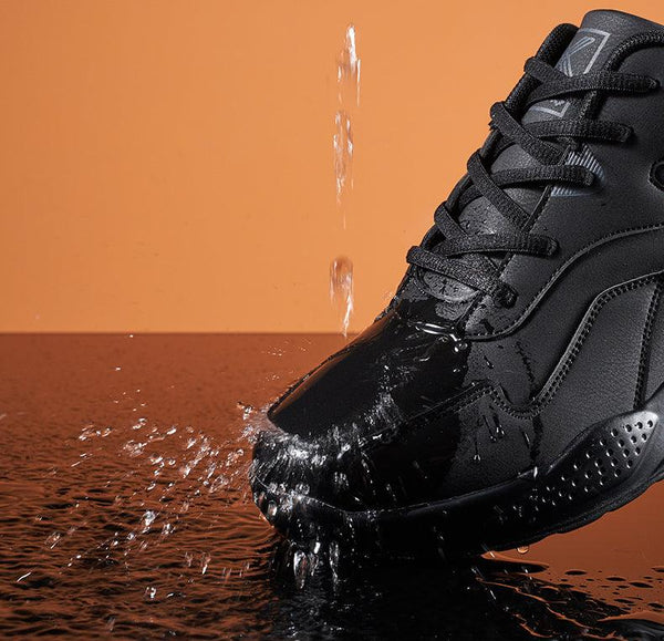 Winter Men's Thick Fur Warm Ankle Shoes Waterproof Men's Trend Casual Sneakers No-slip Shoes Men Footwear Low-Top Sneakers Non-Slip Wear-Resistant For Outdoor Sport