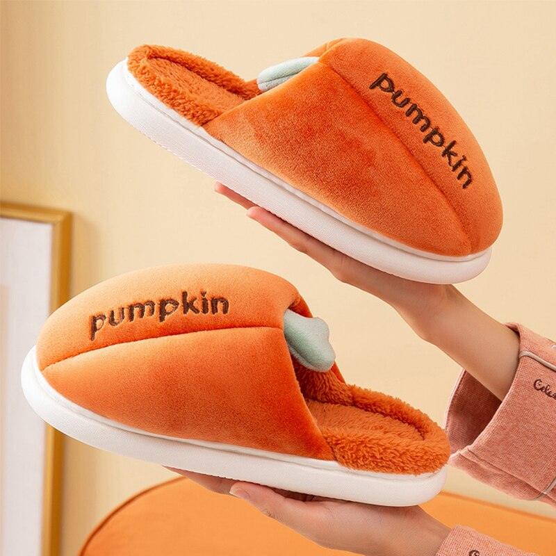 Winter Short Plush Cotton Home Slippers Women Indoor Floor Footwear Fashion Household Warm Slides Flat Couple Shoes House Slippers For Women Cozy Warm Memory Foam Mens Home Shoes Plush Fuzzy Indoor Slipper