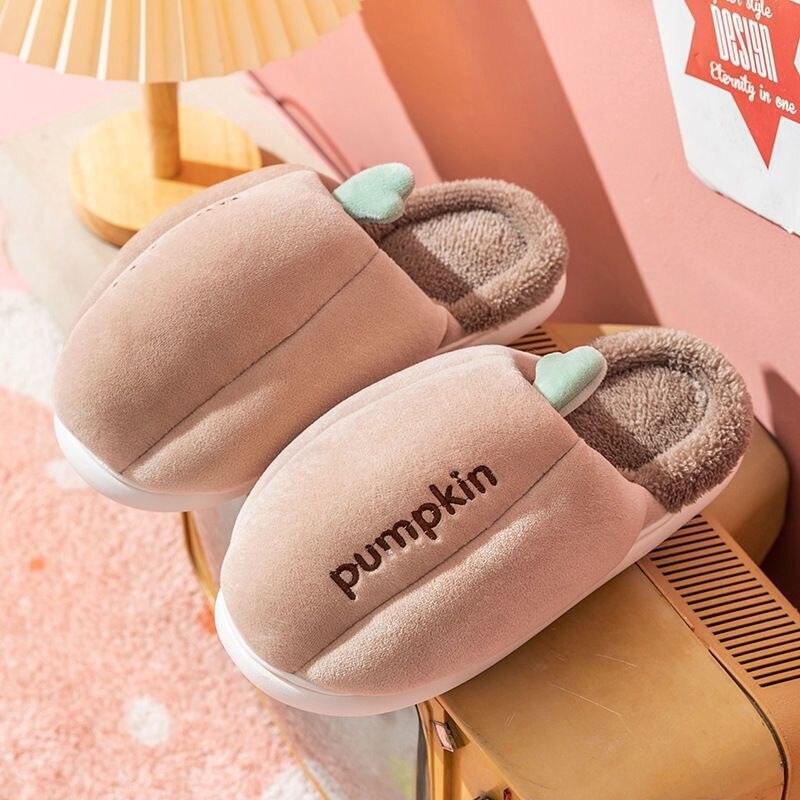 Winter Short Plush Cotton Home Slippers Women Indoor Floor Footwear Fashion Household Warm Slides Flat Couple Shoes House Slippers For Women Cozy Warm Memory Foam Mens Home Shoes Plush Fuzzy Indoor Slipper