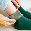 Winter Warm Thicken Thermal Socks Wool Cashmere Snow Black Skin Seamless Sock Velvet Soft Boots Floor Sleeping Socks