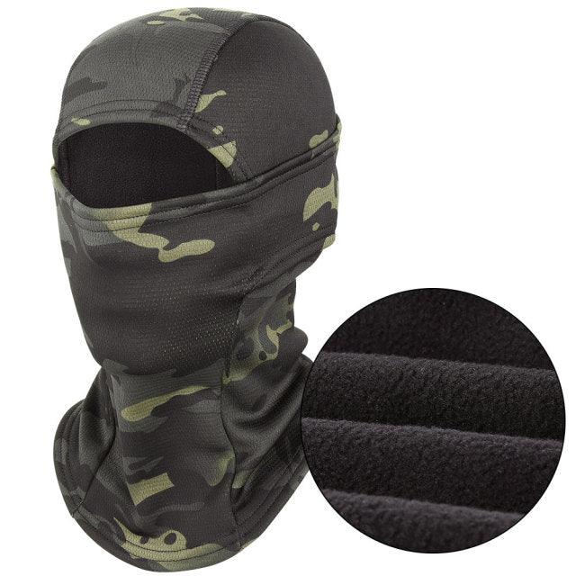 Winter Warmer Fleece Tactical Balaclava Full Face Mask Ski Paintball Running Hunting Hiking Cycling Sports Snowboard Scarf Men Motocross Summer Men Face Scarf Mask Sunscreen Dustproof Army Cycling Hunting Fishing Tactical Airsoft Hat