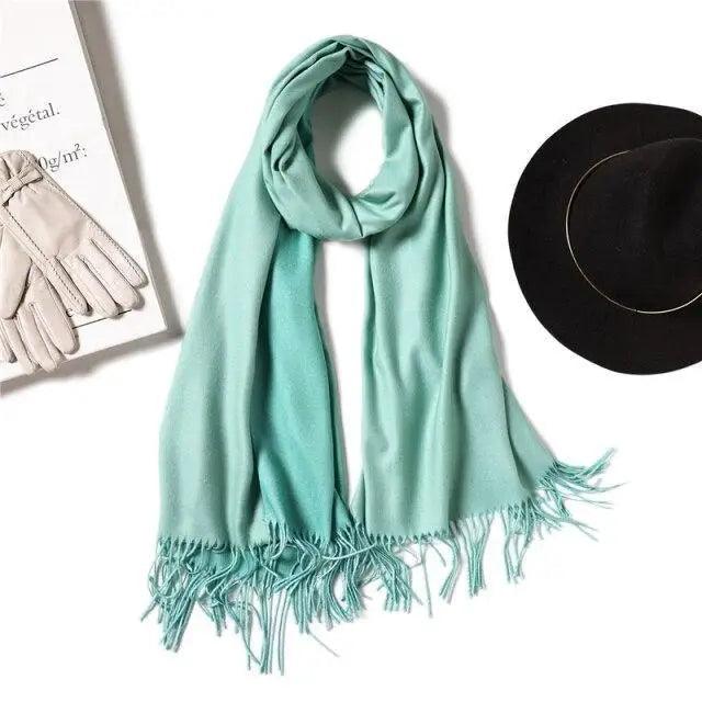 Winter Women Scarf Fashion Solid Soft  Scarves For Lady Shawls Wrap Casual Wear Travel Friendly For Winter Fall Winter Classic Warm Soft Chunky Warm Scarves Wrap Scarf