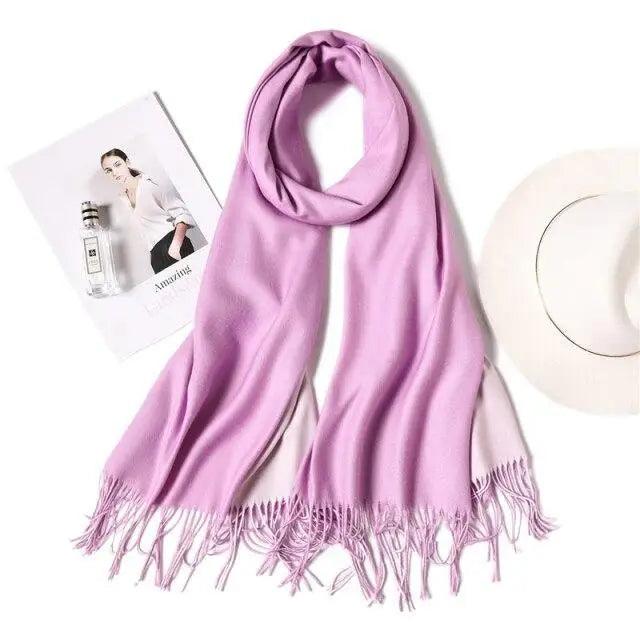 Winter Women Scarf Fashion Solid Soft  Scarves For Lady Shawls Wrap Casual Wear Travel Friendly For Winter Fall Winter Classic Warm Soft Chunky Warm Scarves Wrap Scarf