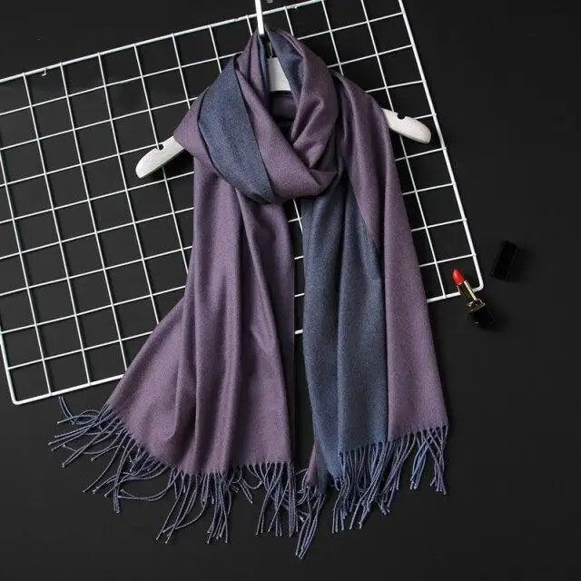 Winter Women Scarf Fashion Solid Soft  Scarves For Lady Shawls Wrap Casual Wear Travel Friendly For Winter Fall Winter Classic Warm Soft Chunky Warm Scarves Wrap Scarf