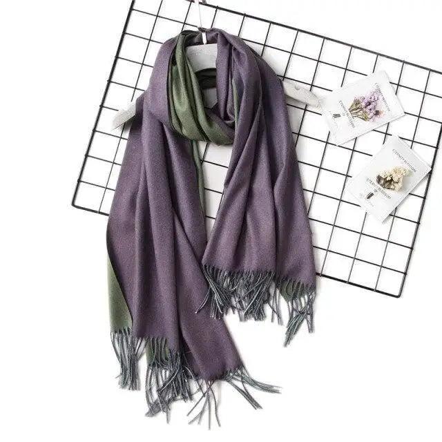 Winter Women Scarf Fashion Solid Soft  Scarves For Lady Shawls Wrap Casual Wear Travel Friendly For Winter Fall Winter Classic Warm Soft Chunky Warm Scarves Wrap Scarf