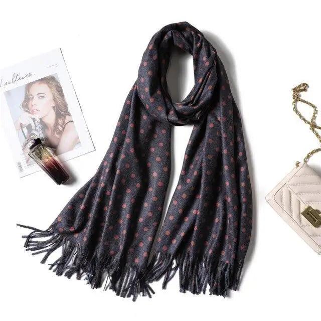 Winter Women Scarf Fashion Solid Soft  Scarves For Lady Shawls Wrap Casual Wear Travel Friendly For Winter Fall Winter Classic Warm Soft Chunky Warm Scarves Wrap Scarf