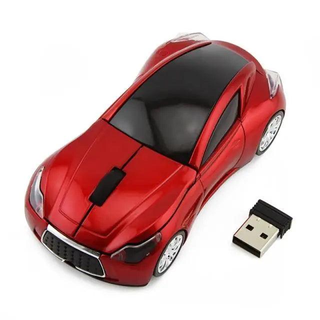 Wireless Black Sports Car USB Mouse Design Computer 1600 DPI Mouse Mini Ergonomic Gaming Mouse For Laptop And Computer 2.4Ghz