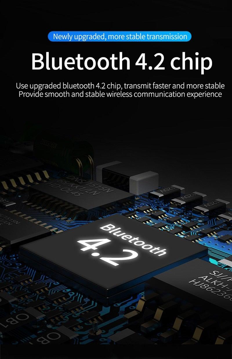 Wireless Bluetooth Headset Business Hands Free Long Standby V5.0 Earphones Waterproof Sport Earbuds With Microphone For Driving