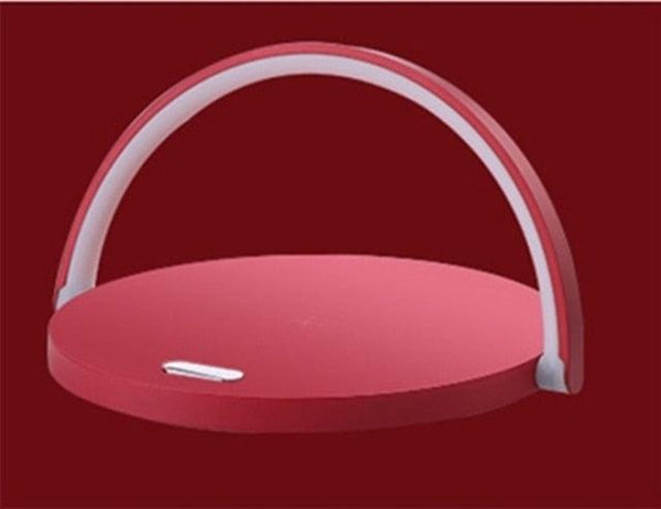 Wireless Charger LED Night Light Table Lamp Adjustable Angle Charging for iPhone Samsung Huawei Xiaomi Touch Switch Phone Holder Decorative Table Lamp Cute Study Lamps for Bedroom Décor