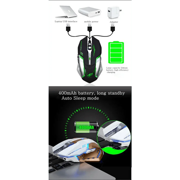 Wireless Gaming Mouse Backlight USB Optical Gamer Computer Mice Laptop Wireless DPI Mice