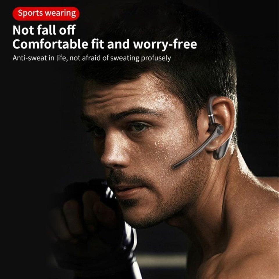 Wireless Headphones With Microphone Bluetooth Con Headset Earphones Updated Design with Industry Leading Sound & Improved Comfort, Long Wireless Range, Up to 24 Hours of Talk Time