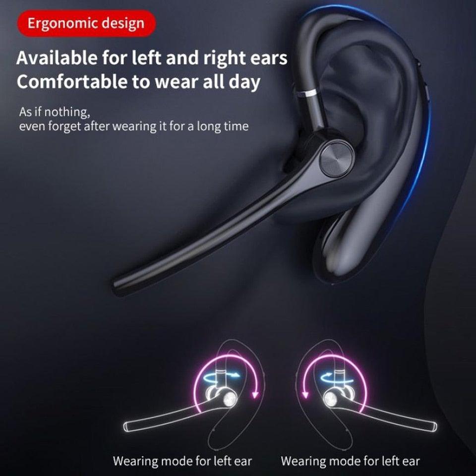 Wireless Headphones With Microphone Bluetooth Con Headset Earphones Updated Design with Industry Leading Sound & Improved Comfort, Long Wireless Range, Up to 24 Hours of Talk Time