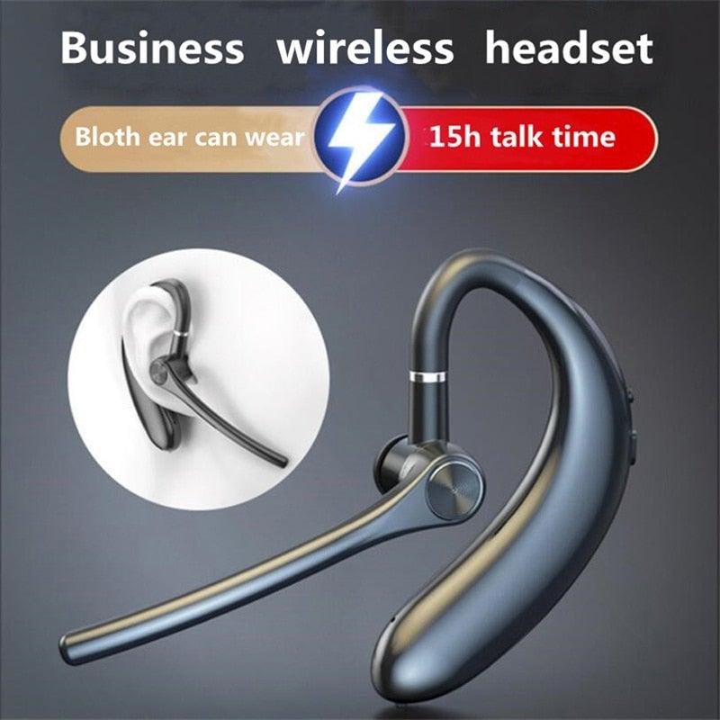 Wireless Headphones With Microphone Bluetooth Con Headset Earphones Updated Design with Industry Leading Sound & Improved Comfort, Long Wireless Range, Up to 24 Hours of Talk Time