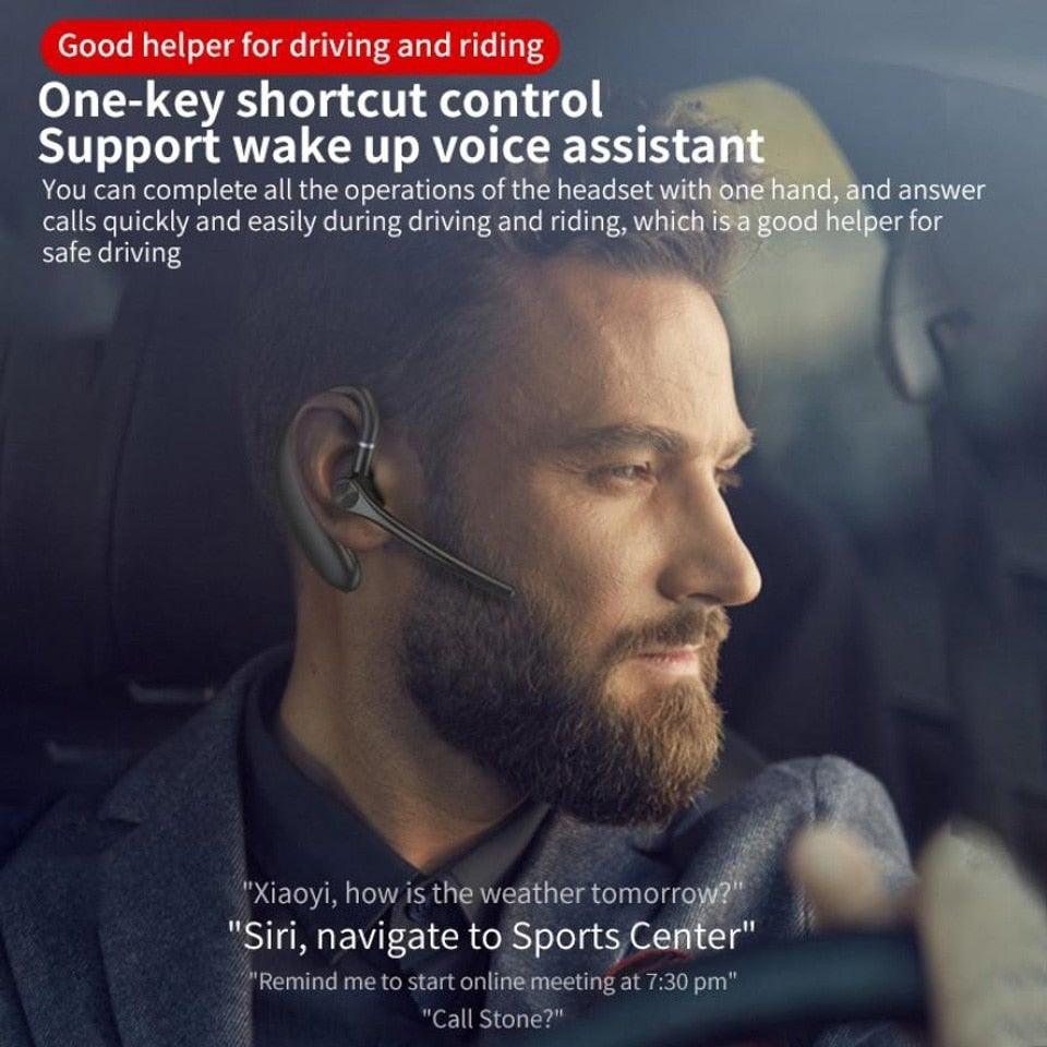 Wireless Headphones With Microphone Bluetooth Con Headset Earphones Updated Design with Industry Leading Sound & Improved Comfort, Long Wireless Range, Up to 24 Hours of Talk Time