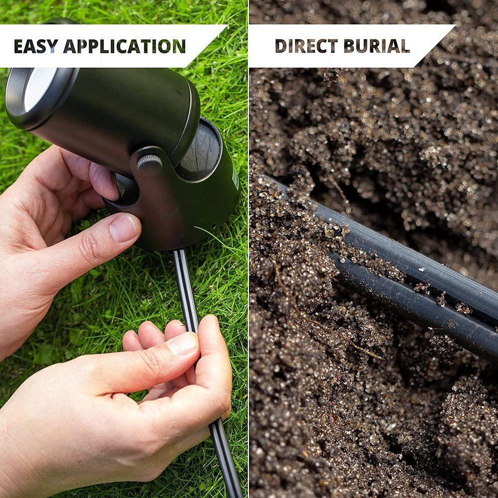 8/2 Low Voltage Landscape Lighting Direct Burial Copper Wire