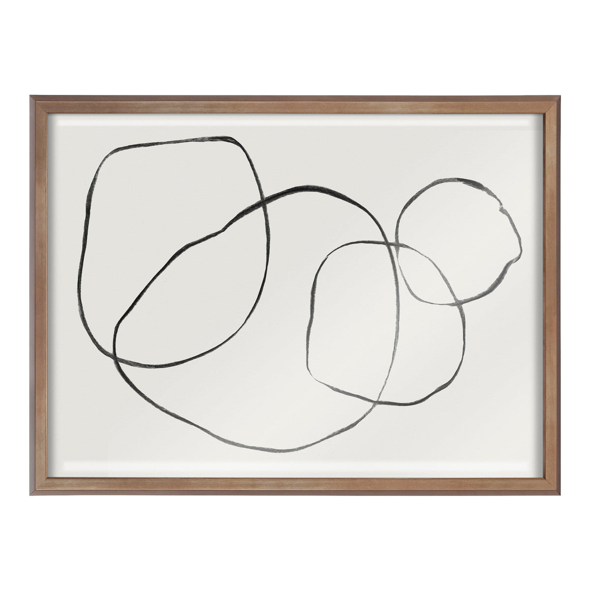 Blake 869 Going In Circles Framed Printed Glass by Teju Reval of SnazzyHues