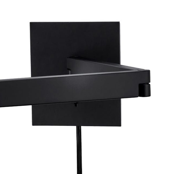 Audrey 10'' High 1-Light Swingarm Sconce - Matte Black
