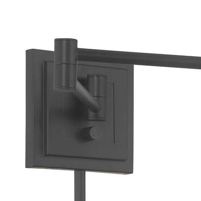 Dillon 6.75'' High 1-Light Swingarm Sconce - Matte Black