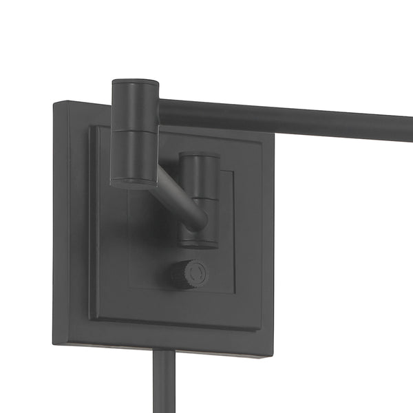 Dillon 6.75'' High 1-Light Swingarm Sconce - Matte Black