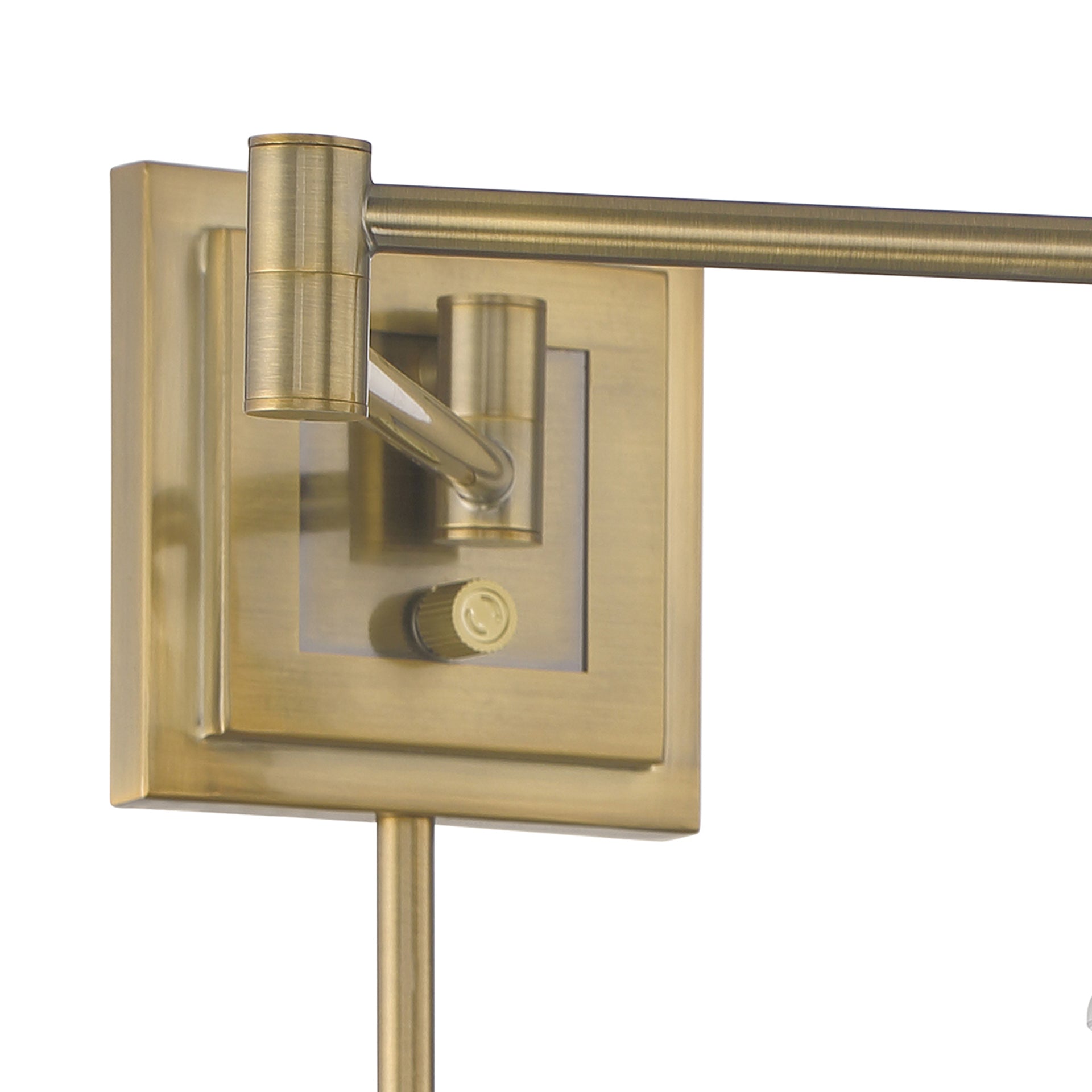 Dillon 6.75'' High 1-Light Swingarm Sconce - Antique Brass