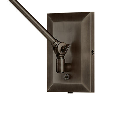 Maggie 6.75'' High 1-Light Swingarm Sconce - Architectural Bronze