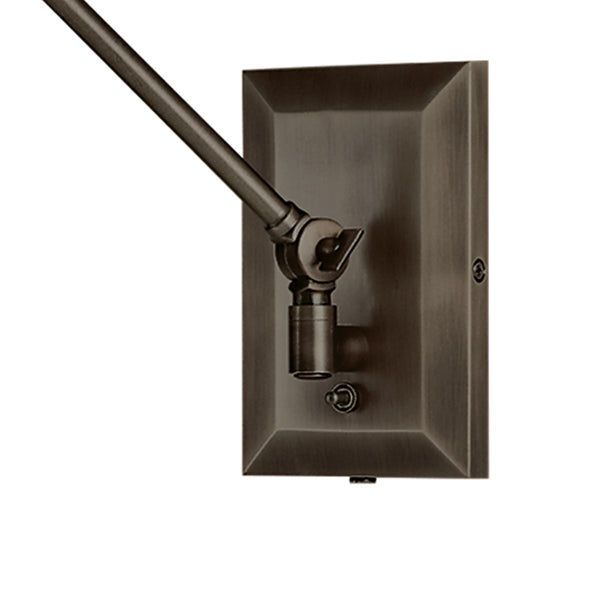 Maggie 6.75'' High 1-Light Swingarm Sconce - Architectural Bronze