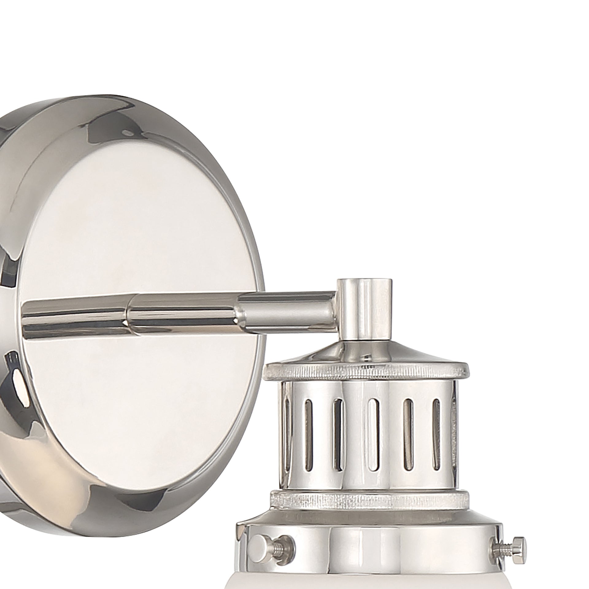 Alden 10.25'' High 1-Light Sconce- Polished Nickel Matte Opal