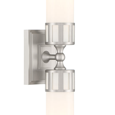 Astor 24.5'' Wide 2-Light Sconce - Brushed Nickel