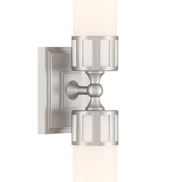 Astor 24.5'' Wide 2-Light Sconce - Brushed Nickel