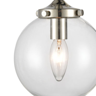 Boudreaux 12'' High 1-Light Sconce - Matte Black with Polished Nickel
