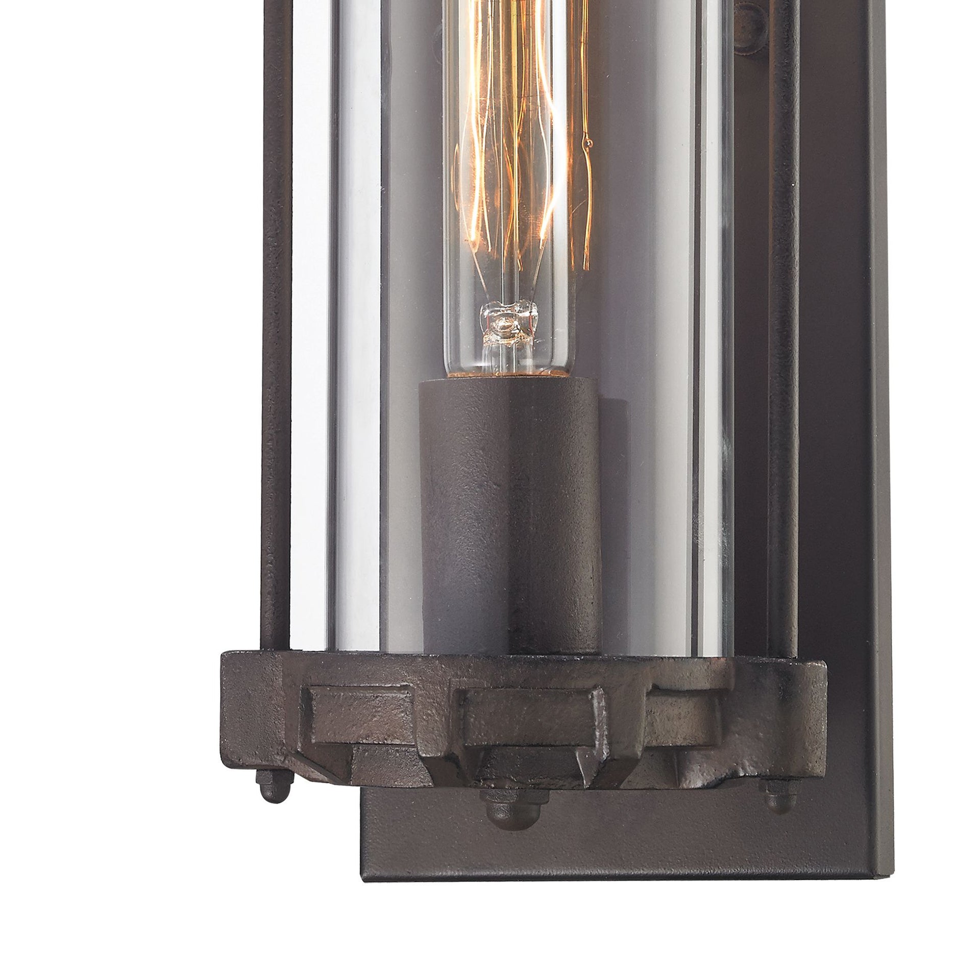 Chasebrook 15'' High 1-Light Sconce - Clay Iron