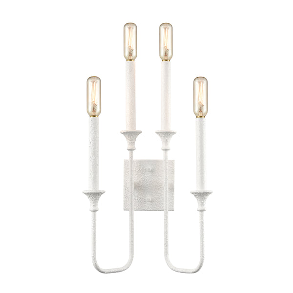 Edward 33'' High 4-Light Sconce - Matte White