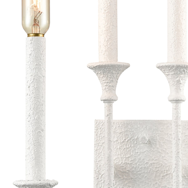 Edward 33'' High 4-Light Sconce - Matte White