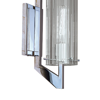 Faceted 12.75'' High 1-Light Sconce - Chrome