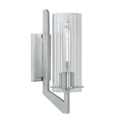 Faceted 12.75'' High 1-Light Sconce - Brushed Nickel