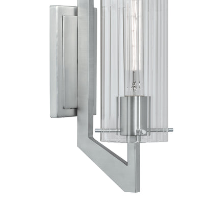 Faceted 12.75'' High 1-Light Sconce - Brushed Nickel