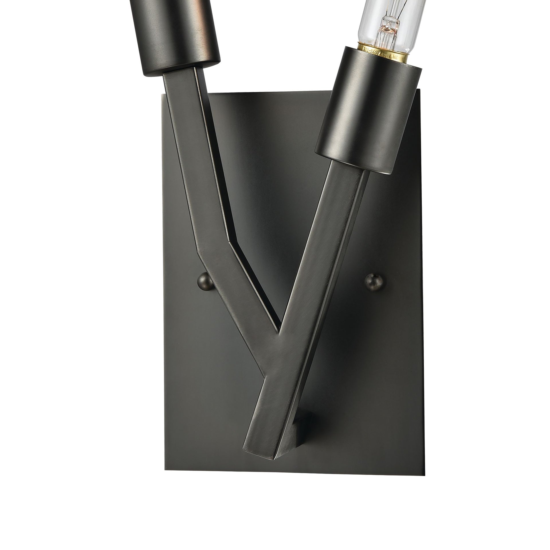 Freeform 11'' High 2-Light Sconce - Dark Graphite