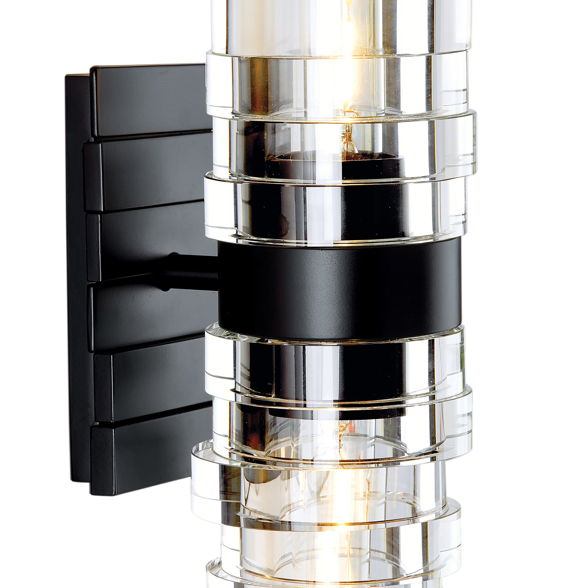 Murano 13.5'' High 2-Light Sconce - Matte Black
