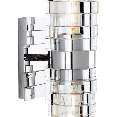 Murano 13.5'' High 2-Light Sconce - Chrome