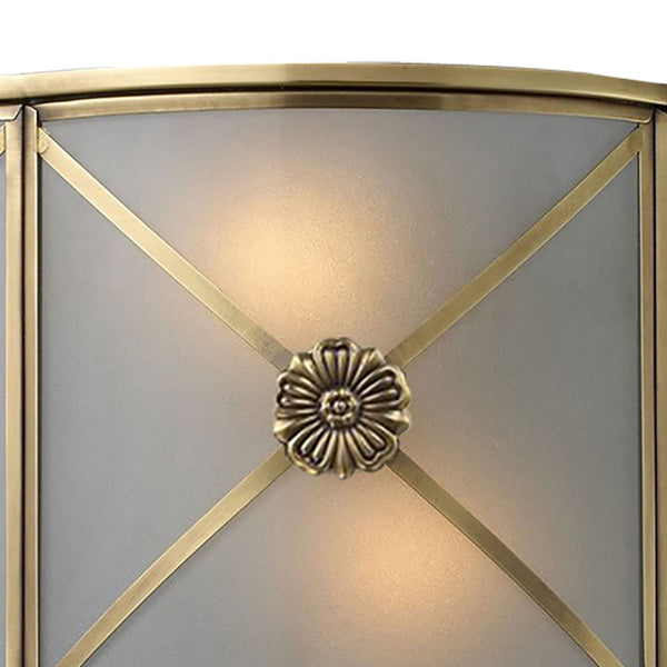 Preston 6.5'' High 2-Light Sconce - Brushed Brass