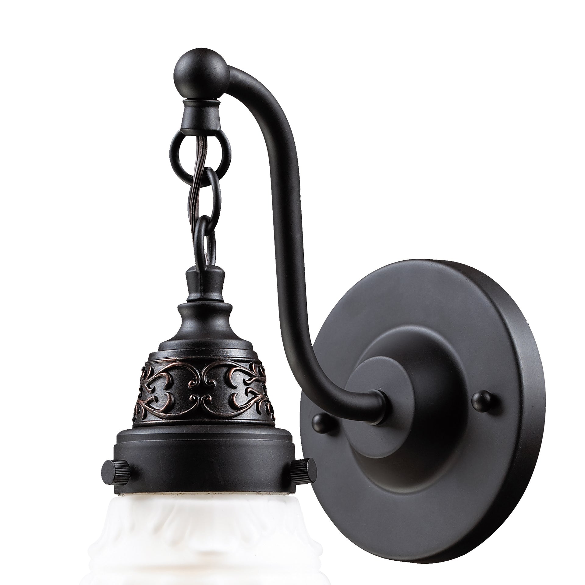 Quinton Parlor 12'' High 1-Light Sconce - Oiled Bronze