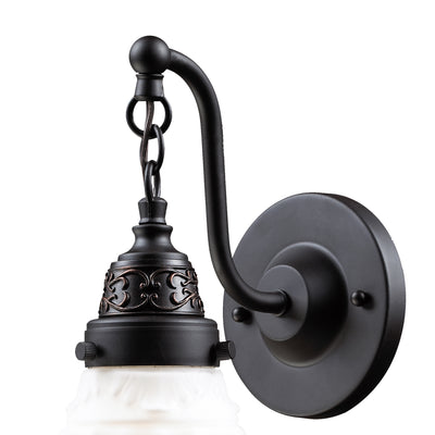 Quinton Parlor 12'' High 1-Light Sconce - Oiled Bronze