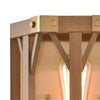 Structure 10'' High 1-Light Sconce - Medium Oak - Satin Brass