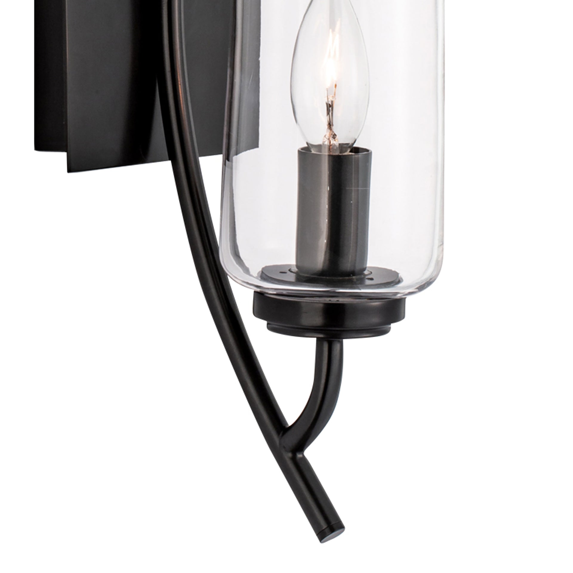 Tulip 11.75'' High 1-Light Sconce - Acid Dipped Black