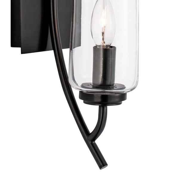 Tulip 11.75'' High 1-Light Sconce - Acid Dipped Black
