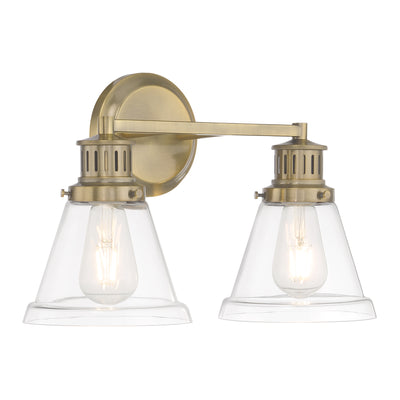 Alden 16.25'' Wide 2-Light Vanity Light - Antique Brass