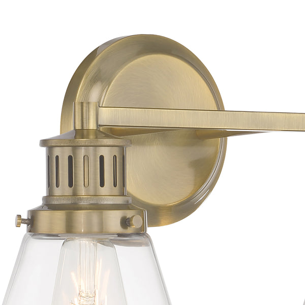 Alden 16.25'' Wide 2-Light Vanity Light - Antique Brass