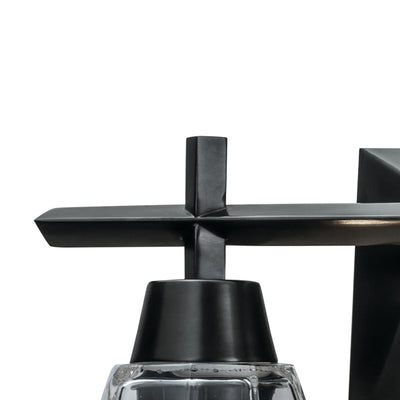 Arctic 12.4'' Wide 2-Light Vanity Light - Acid Dipped Black