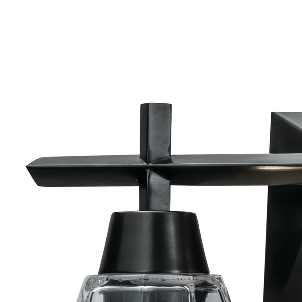 Arctic 12.4'' Wide 2-Light Vanity Light - Acid Dipped Black